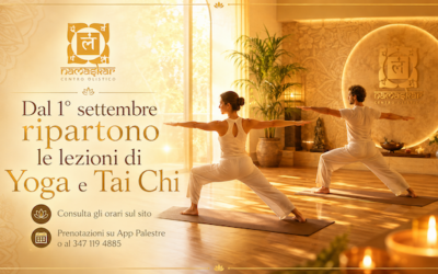 Dal 1° settembre ripartono Yoga e Tai Chi a Namaskar